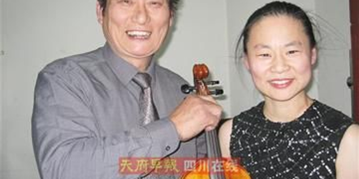 木匠教授何夕瑞全手工制作三圆琴送给日本小提