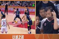 这篮球比赛？王少杰被迪亚洛击中鼻子出血非常生气 还领到1次犯规