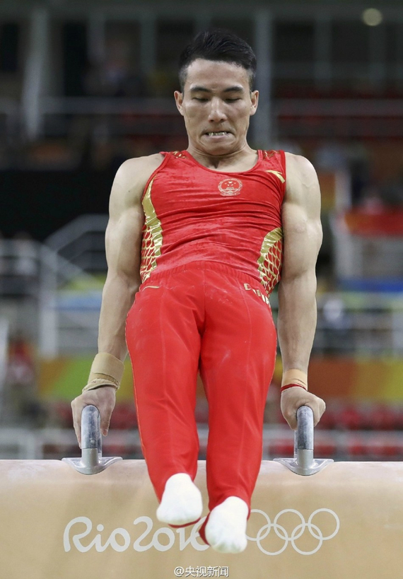奥运体操男子全能首轮 邓书弟暂第八林超攀第十