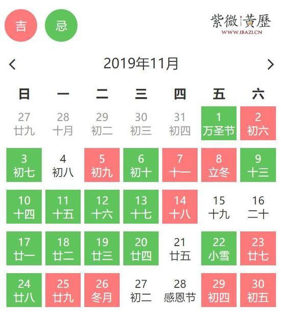 11月相亲吉日