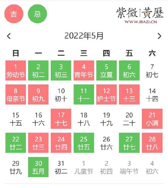 5月上交提案吉日