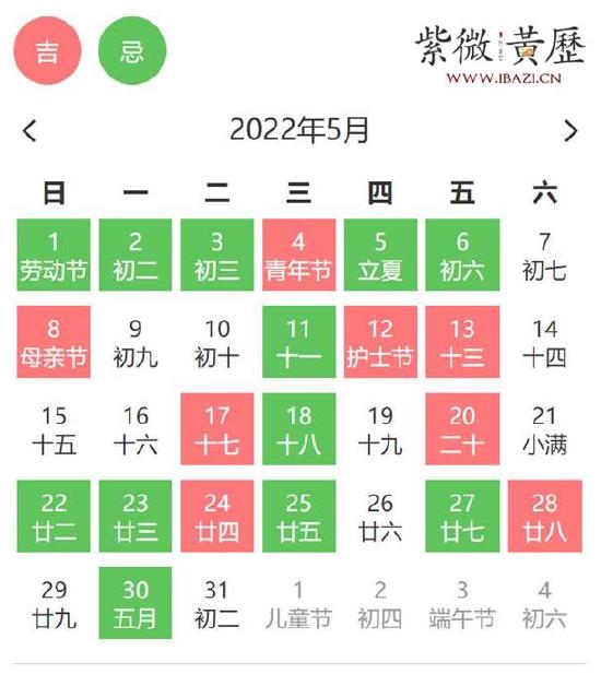 5月相亲吉日