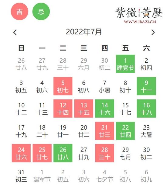 7月买车吉日