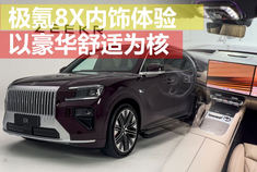 以豪华舒适为核 极氪8X内饰体验