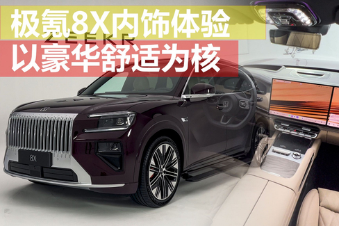 以豪华舒适为核 极氪8X内饰体验