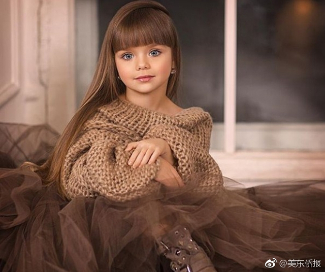 6岁女孩被称世界最美丽女孩