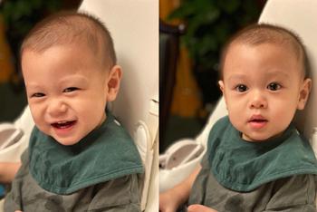 袁咏仪晒孩子萌照