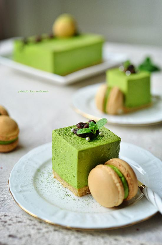 抹茶冻芝士