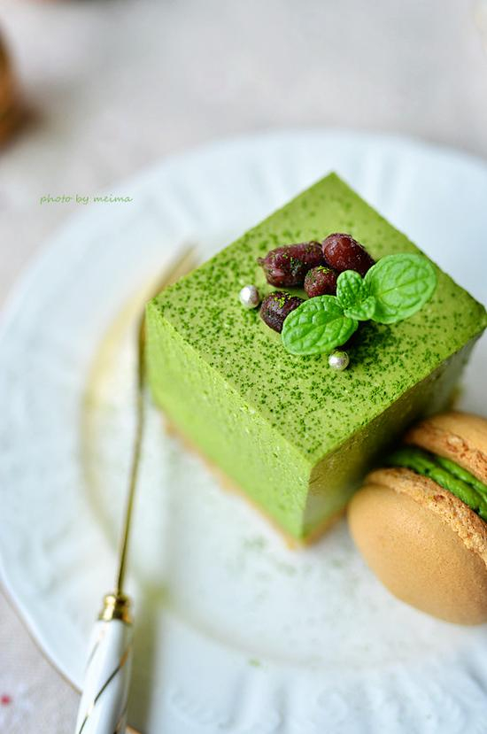 抹茶冻芝士