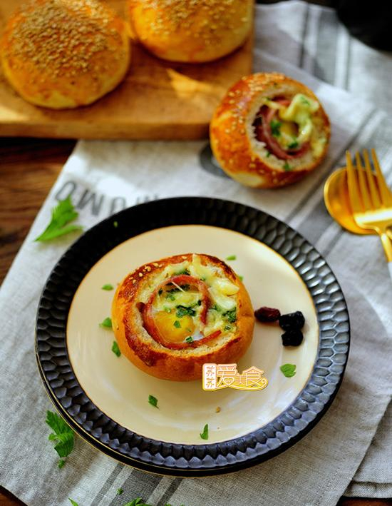 培根芝士面包盅