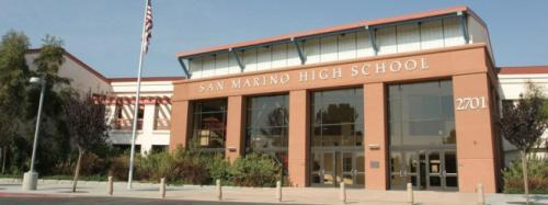 圣玛利诺高中大楼。（《世界日报》截图自该学区官网）