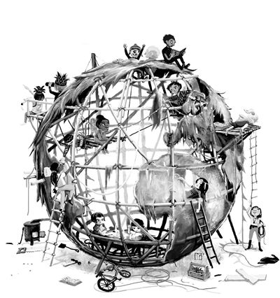 2018年国际儿童图书节招贴画 [拉脱维亚]Reinis Pētersons 绘