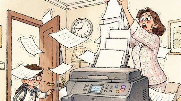 打印微信作业咋成了家长负担