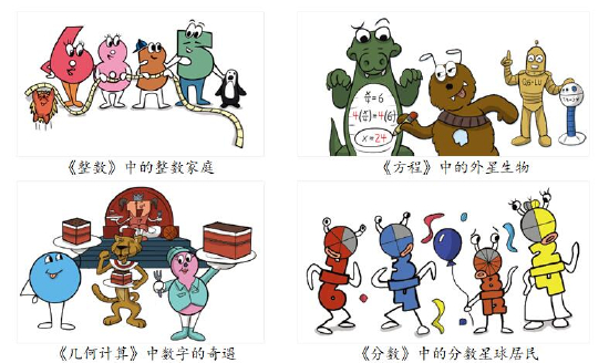 （“这才是数学”系列中有趣的卡通角色）