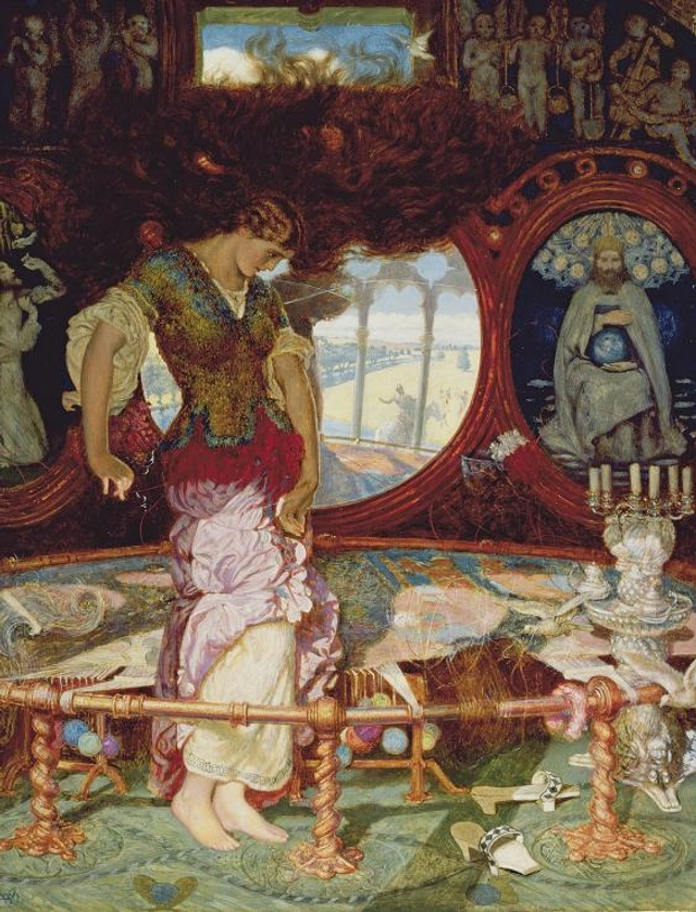 william holman hunt《the lady of shalott,》1886-1905