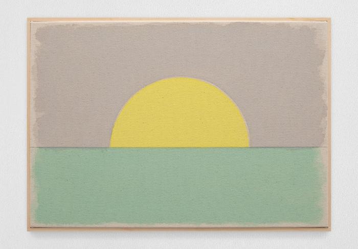 《二〇二三年九月十九日》,2023,乌戈·罗迪纳,水彩、画布、艺术家制框,33 x 48.3 厘米