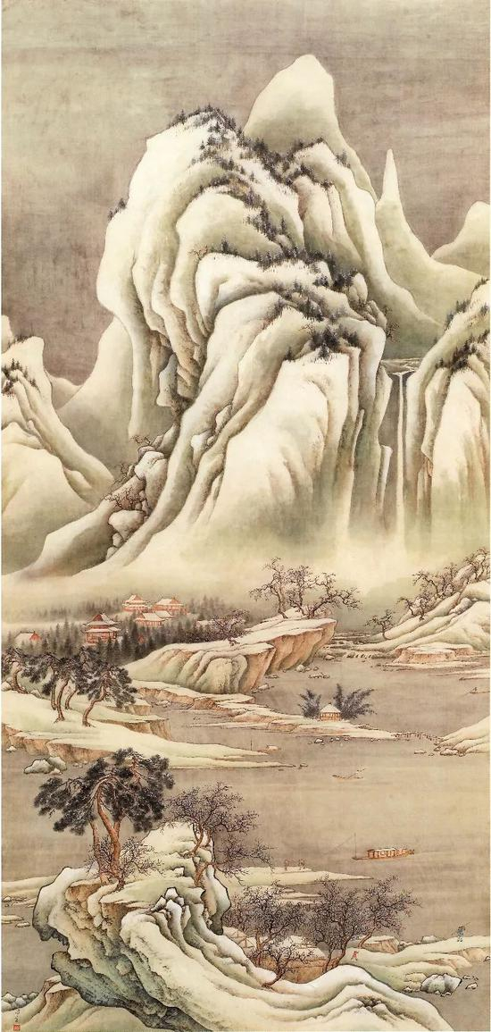 《雪江归棹》