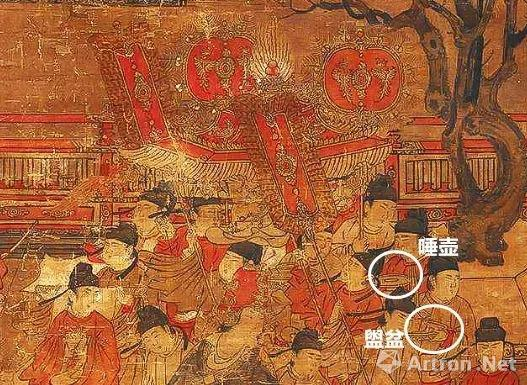 ▲武则天身后簇拥的随侍