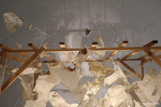 展览现场 作品《影》（局部）