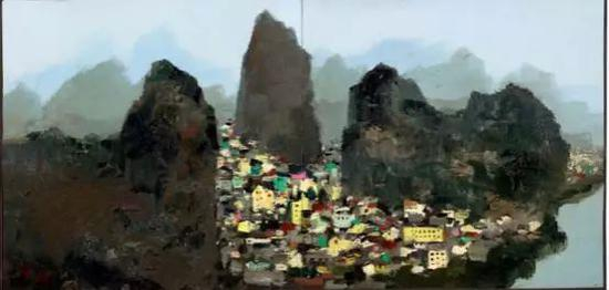 吴冠中《桂林》，3006万港币成交