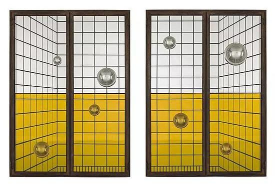 匡峻 装饰中的修辞-赎罪8 玻璃， 铁 120×100cm x 2 2016