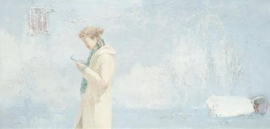 伍盛《下午时光》90X185cm 2016