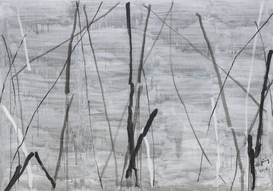  《无题》，布面丙烯，300 x 400&nbsp;cm，2016