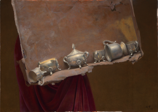 冷军《铁盒与银器》50X70cm2004年