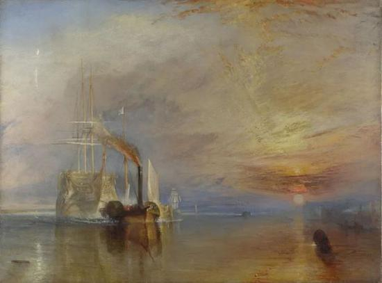 The Fighting Temeraire tugged to her last berth to be broken up， 1839