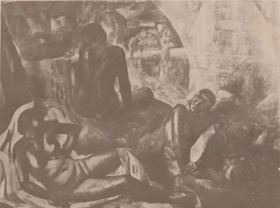 《人体》吴大羽&nbsp; 油画 《中华月报·西湖艺专画展特辑（一）》1934年第2卷第四期，1页&nbsp; 《中华日报新年特刊·西湖艺专画展特辑（一）》1934年新年特刊，84页