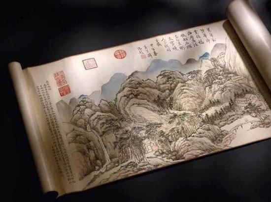 《台山瑞景》清代 钱维城