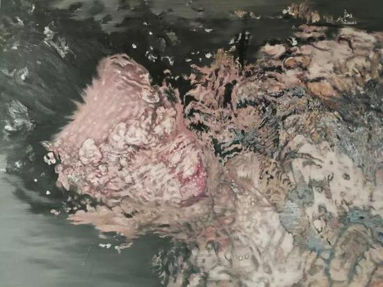 沉溺者 &nbsp; 2018 &nbsp; 布面油画 &nbsp; 80x100cm