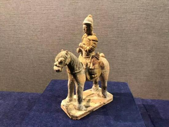 骑马俑，明代，四川博物馆藏