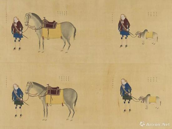 清 《贺兰国人役牛马图》