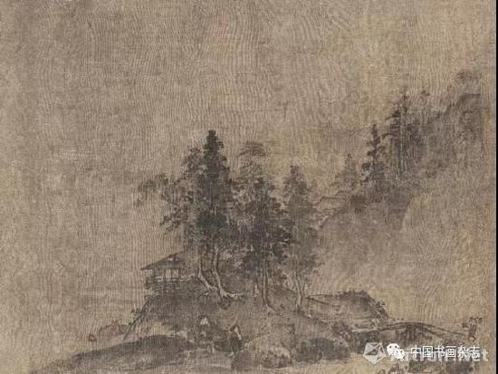 [南宋]夏圭 山水图页&nbsp;25.9cm×34.3cm 绢本墨笔&nbsp;日本东京国立博物馆藏
