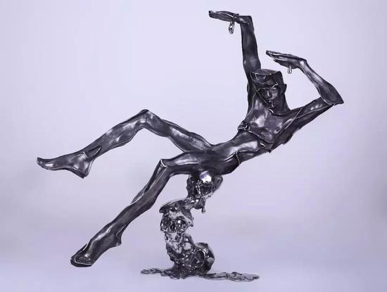 《揭谛！揭谛！》2014 不锈钢 115x50x102cm