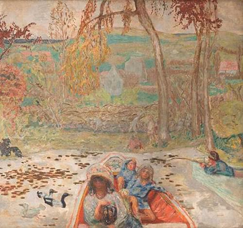 《船上》，1907年，油彩、画布，奥赛美术馆。