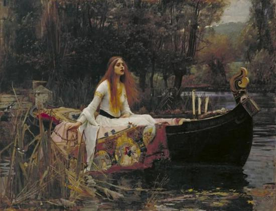 John William Waterhouse， The Lady of Shalott，1888