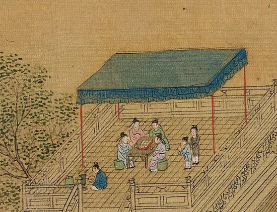 ▲跑马、射箭与亭台品茶——那个年代，这可是上流社会的活动