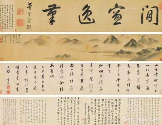 明 &nbsp;董其昌《仿米芾〈烟江迭嶂图书画卷〉》&nbsp; 864万港币