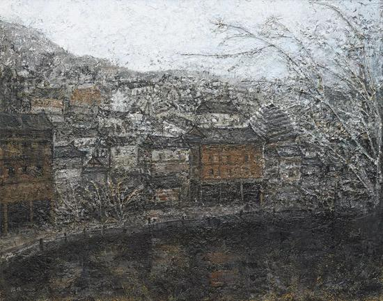 陈佳《侗寨古韵》150X120cm 2018