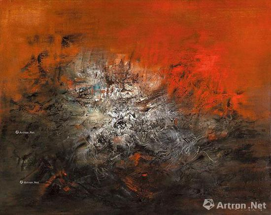 赵无极《14.12.59》油彩 画布 130×162cm