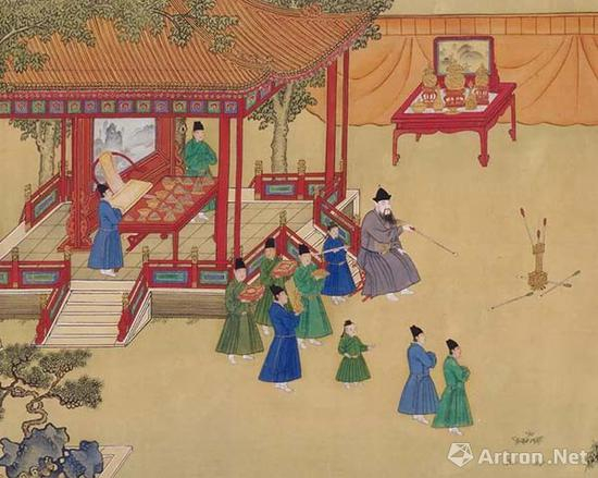 明 《明宣宗宫中行乐图》