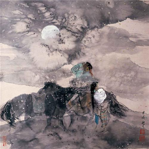 《拉伊声声》68×68cm 1994年