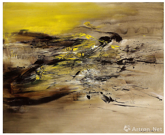 赵无极《22.07.64》油彩画布 161.5×199.5cm