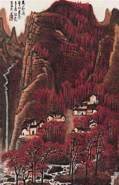 李可染《万山红遍》 成交价：RMB 184000000