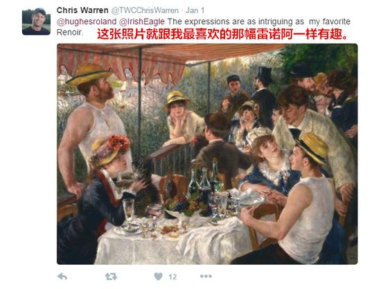 然后纷纷动手玩起了“还原世界名画”：