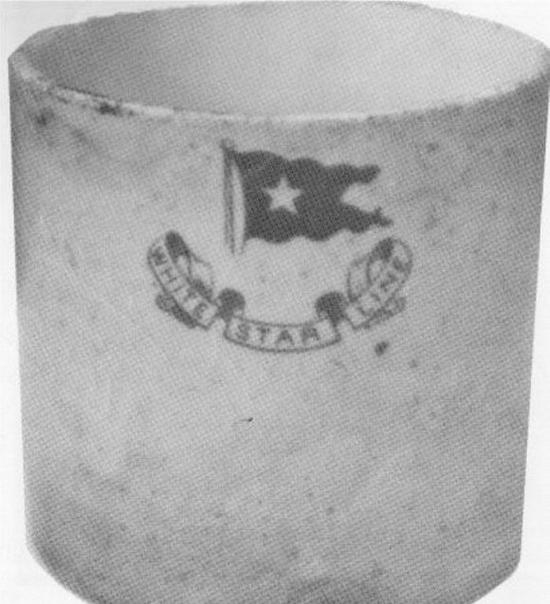 印有白星航运公司标志的杯子。来源：rms-republic.com