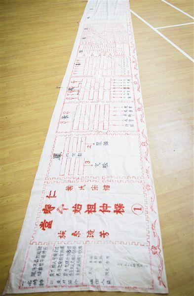 省博物馆从昌江黎族自治县征集的黎族族谱其中一部分。