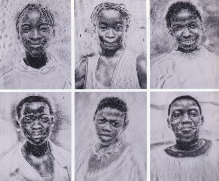 维克·穆尼斯（Vik Muniz）六件“The Sugar Children”系列作品